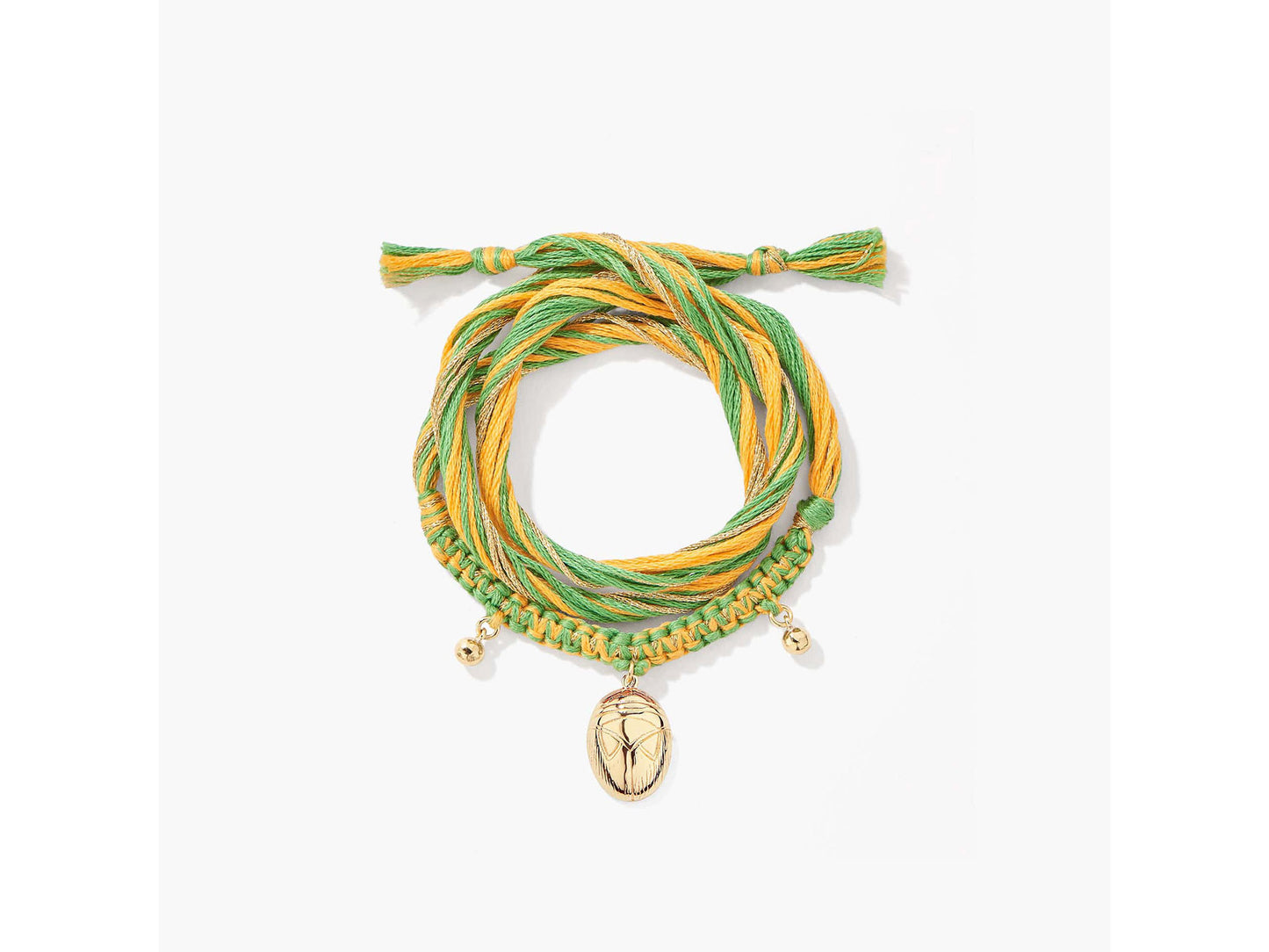 BRACELET HONOLULU SCARABÉ VERT
