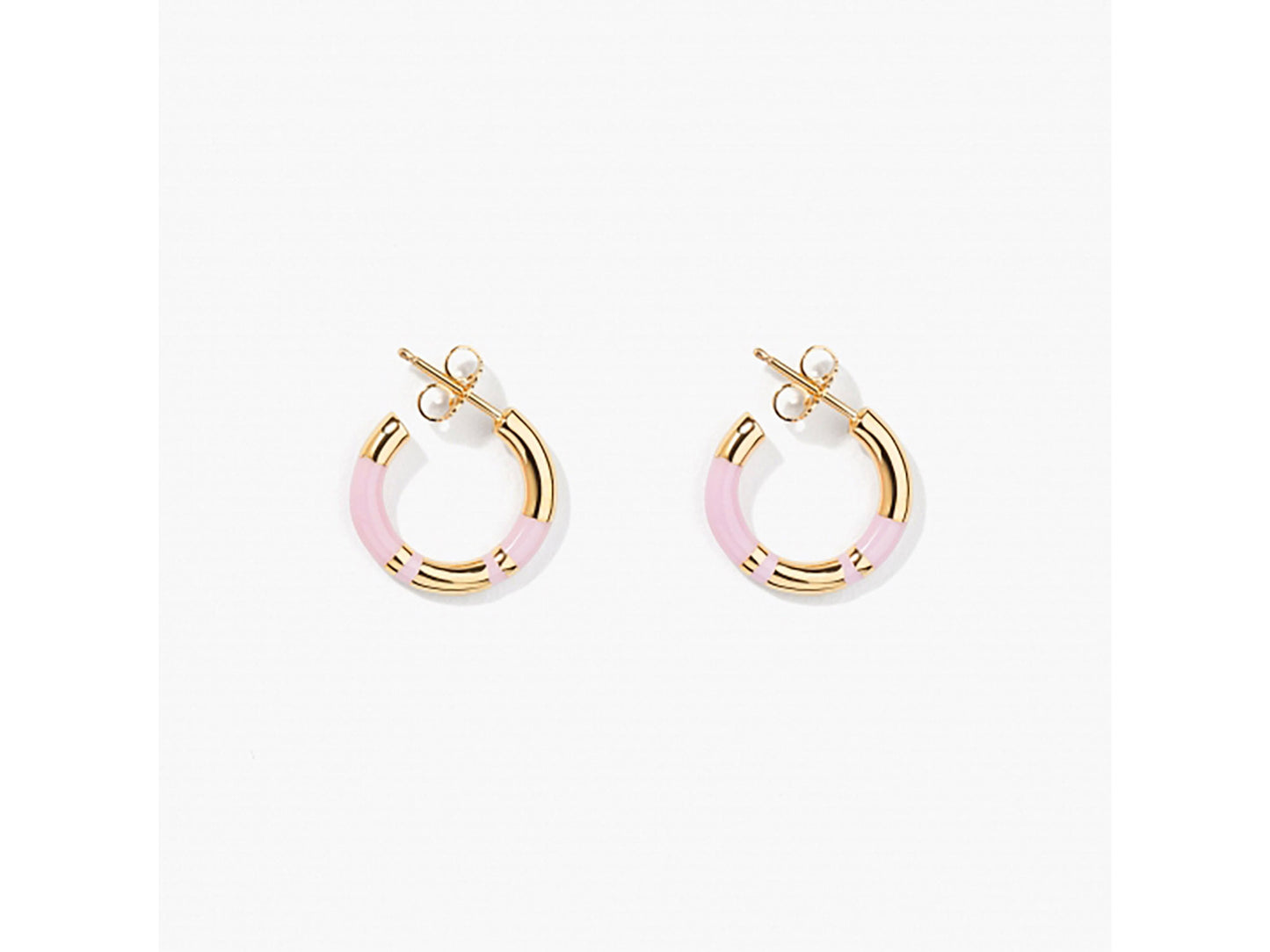 BOUCLES D'OREILLES MINI CREOLES POSITANO ROSES