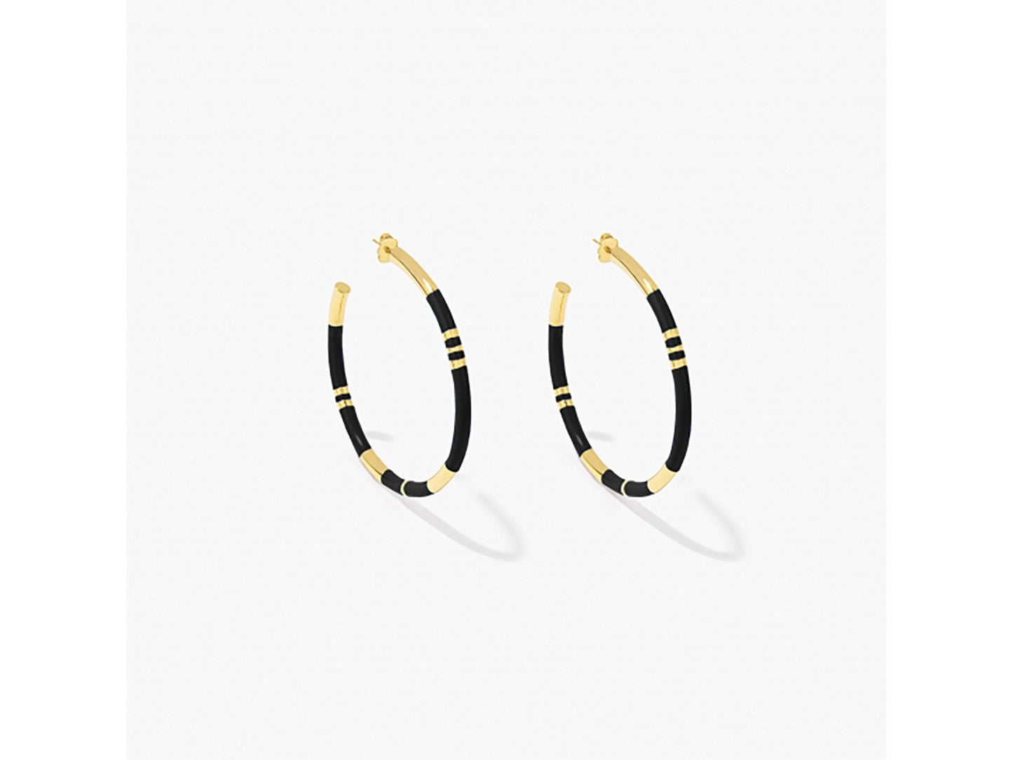BOUCLES D'OREILLES POSITANO NOIRES