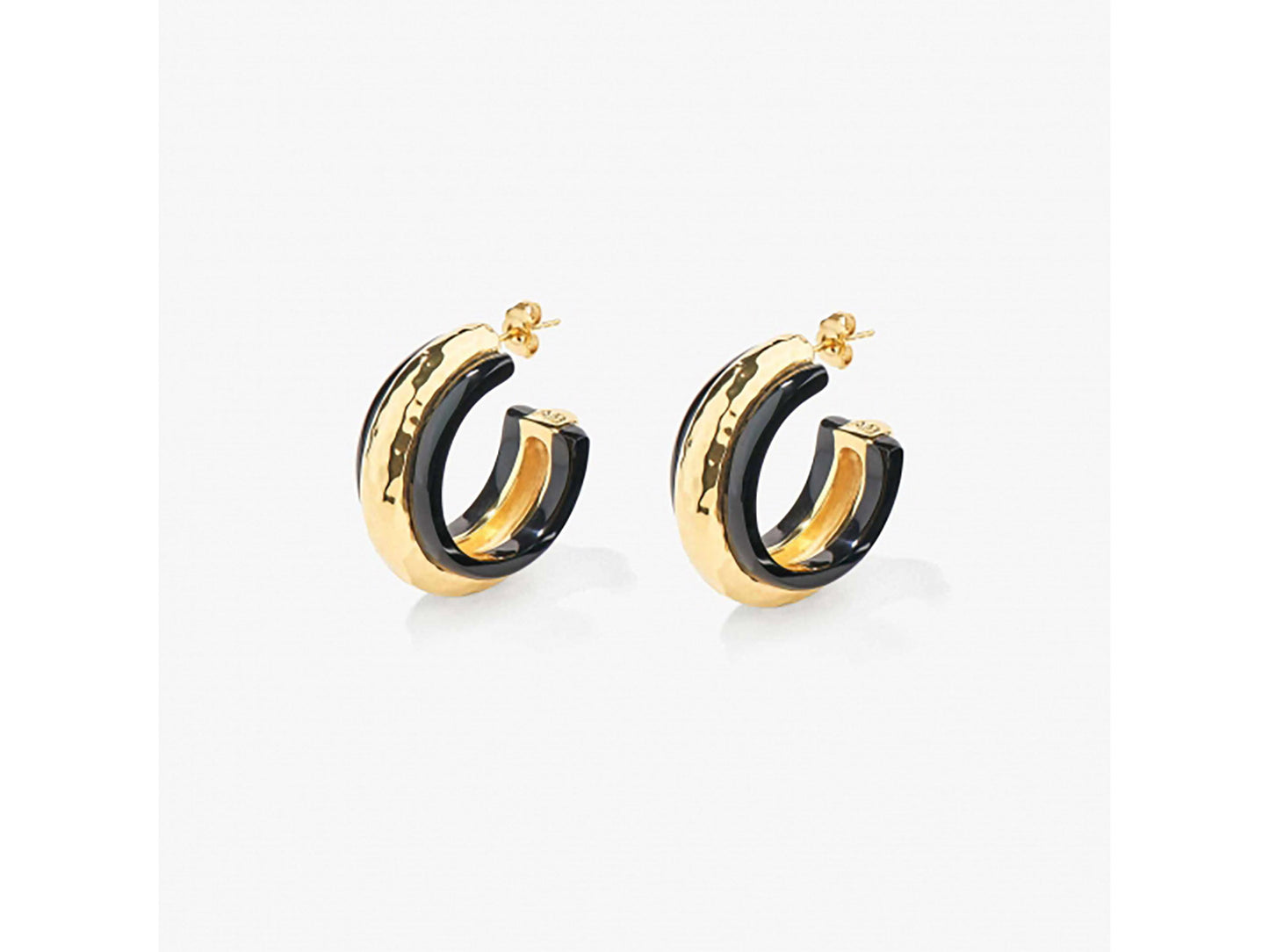 BOUCLES D'OREILLES NAZCA NOIRES