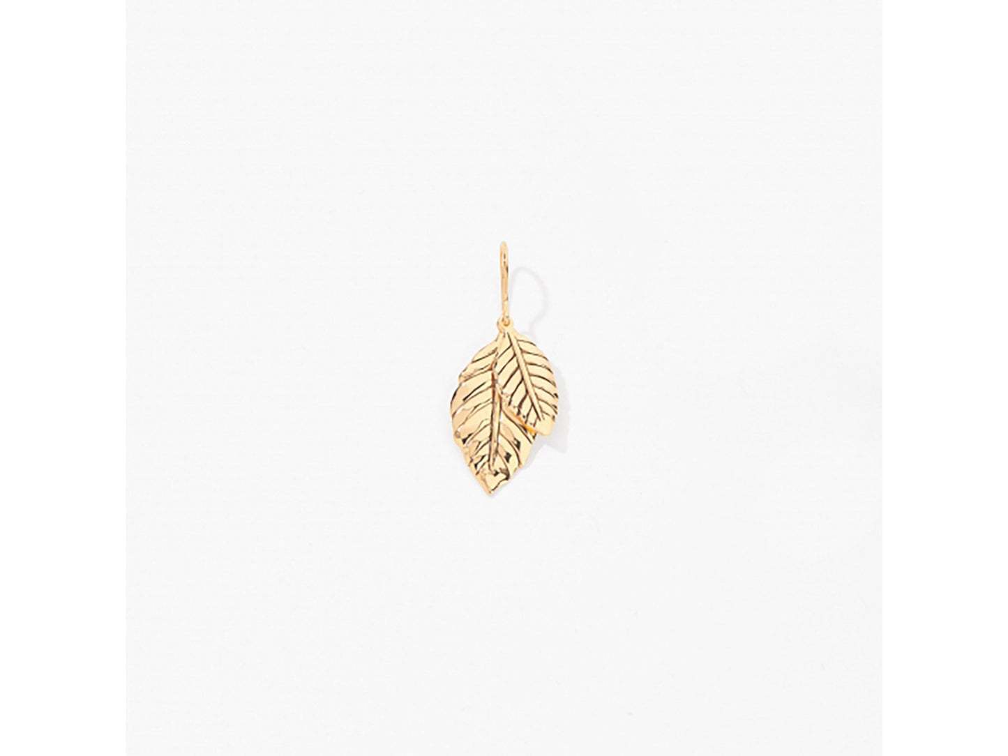 BOUCLE D'OREILLE FEUILLE DE ROSE ROSALINDE