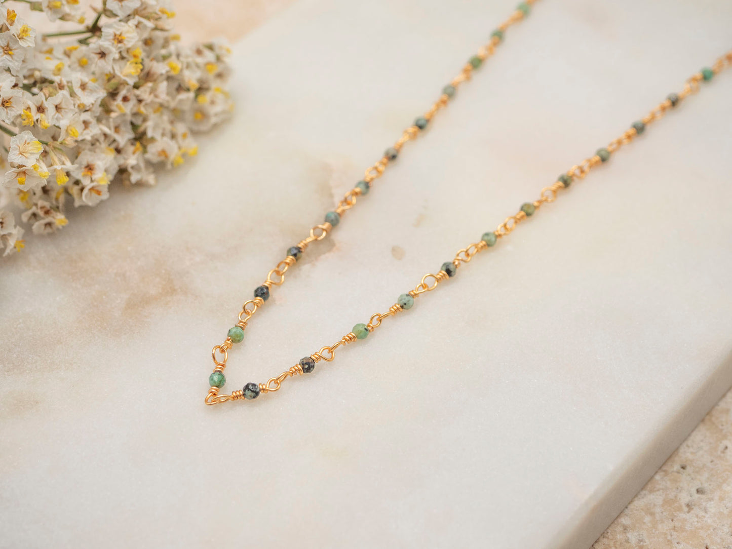 COLLIER LILA VERT
