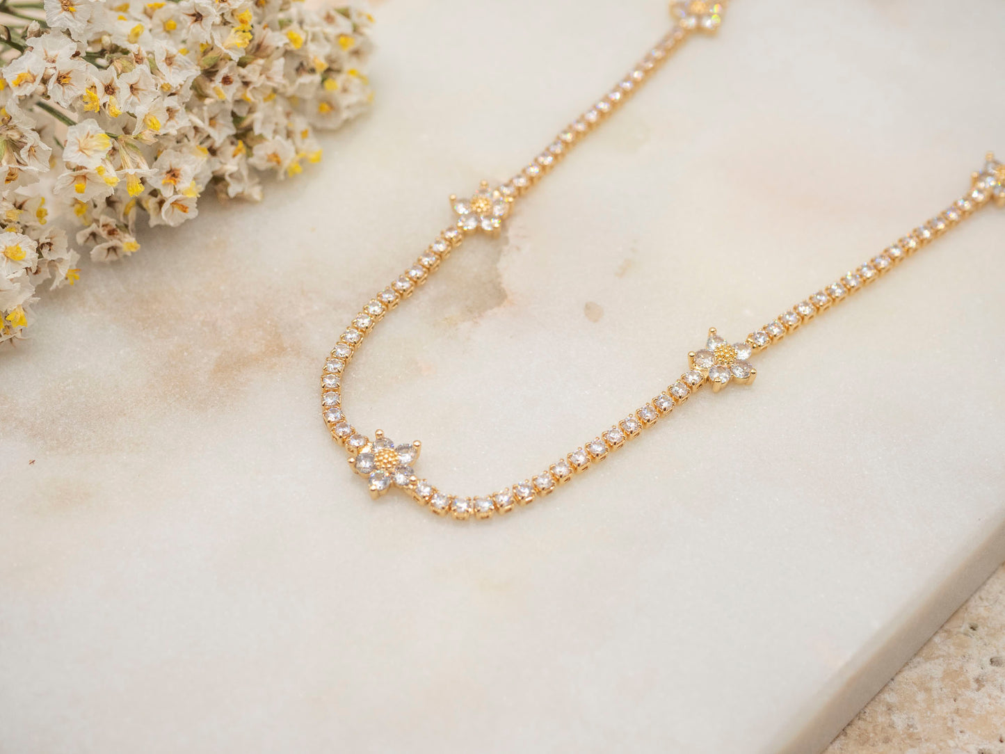COLLIER FLORYNE BLANC