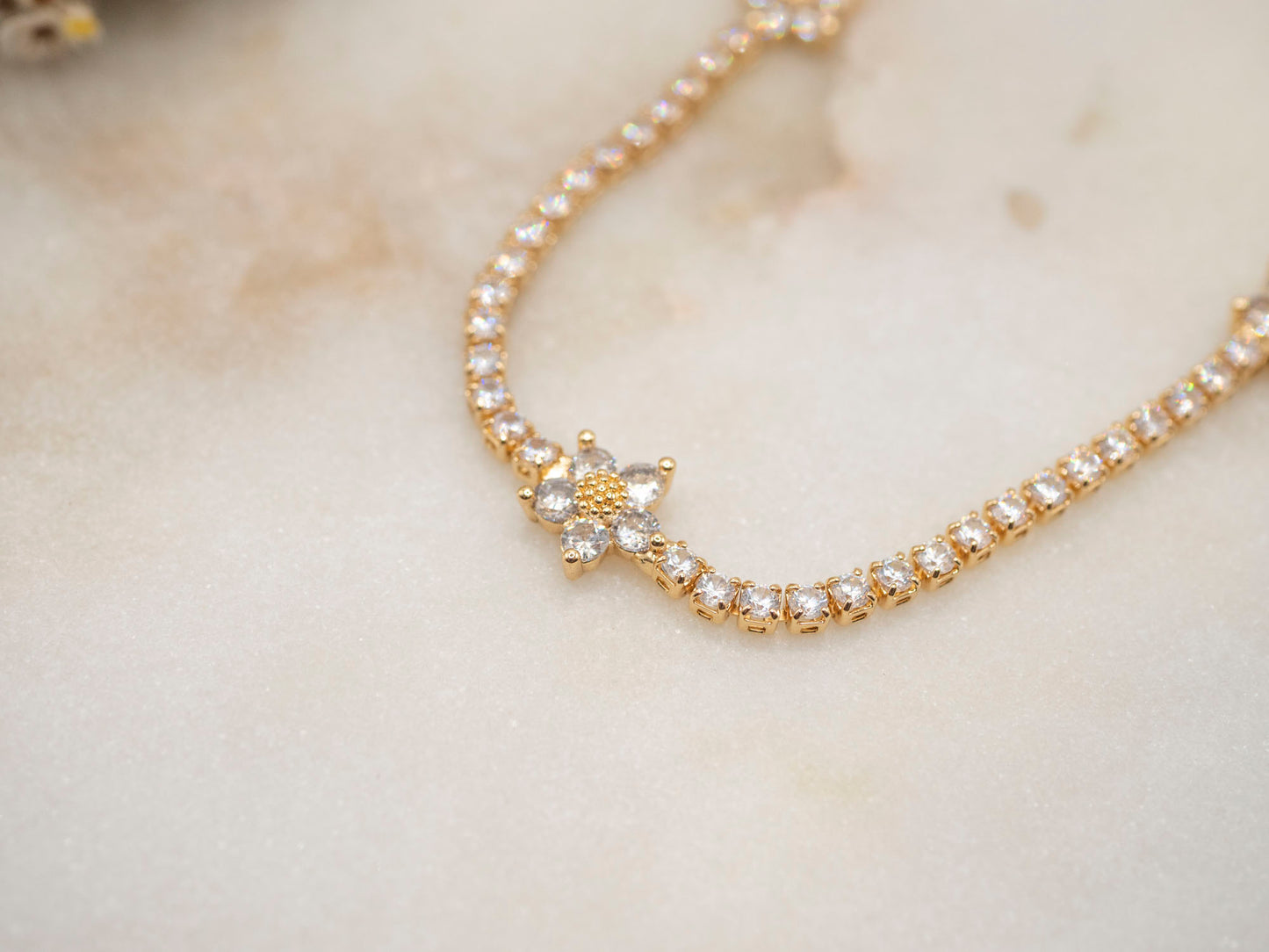 COLLIER FLORYNE BLANC