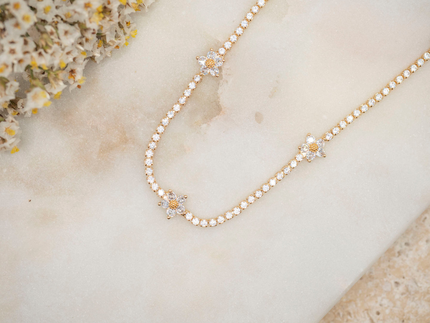 COLLIER FLORYNE BLANC