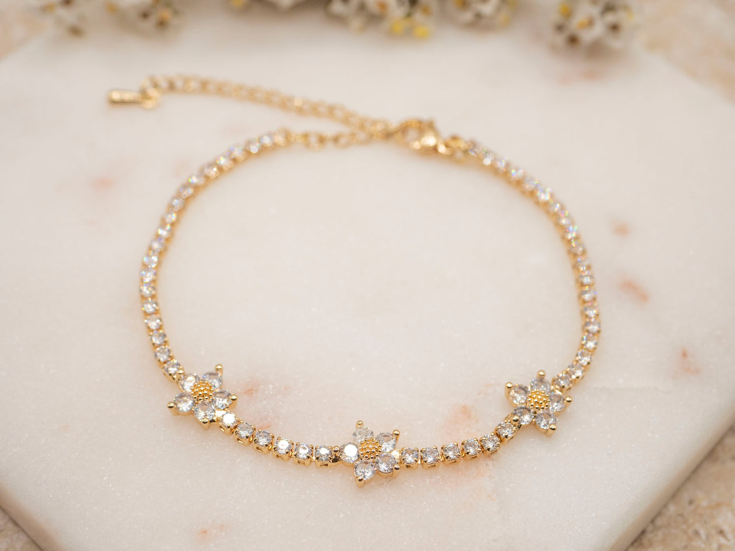 BRACELET FLORYNE BLANC