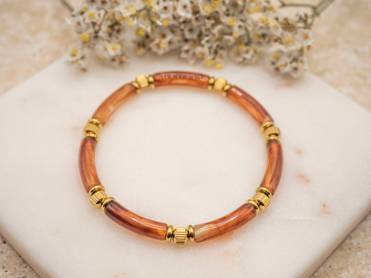 BRACELET MAUD MARRON