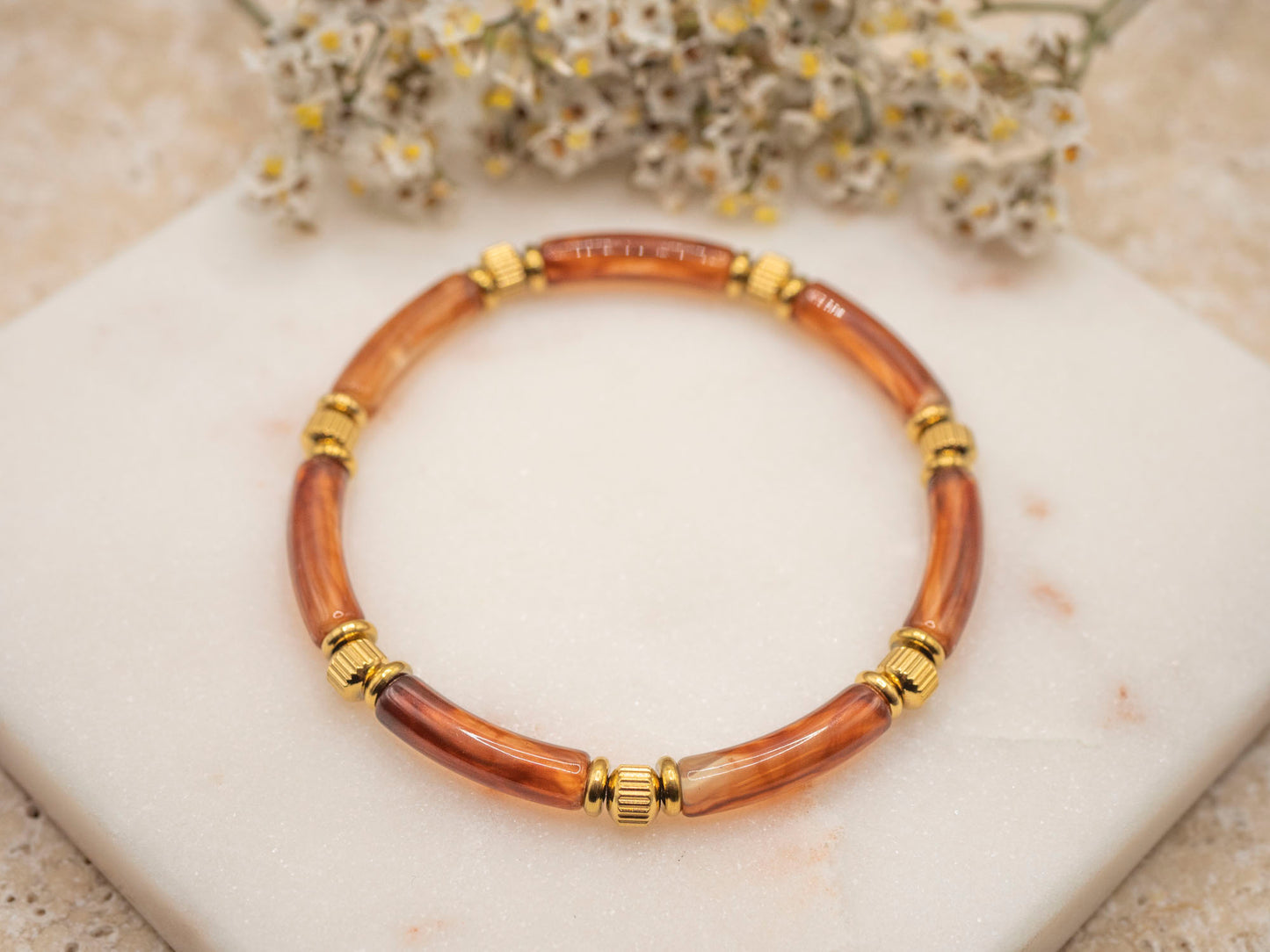 BRACELET MAUD MARRON