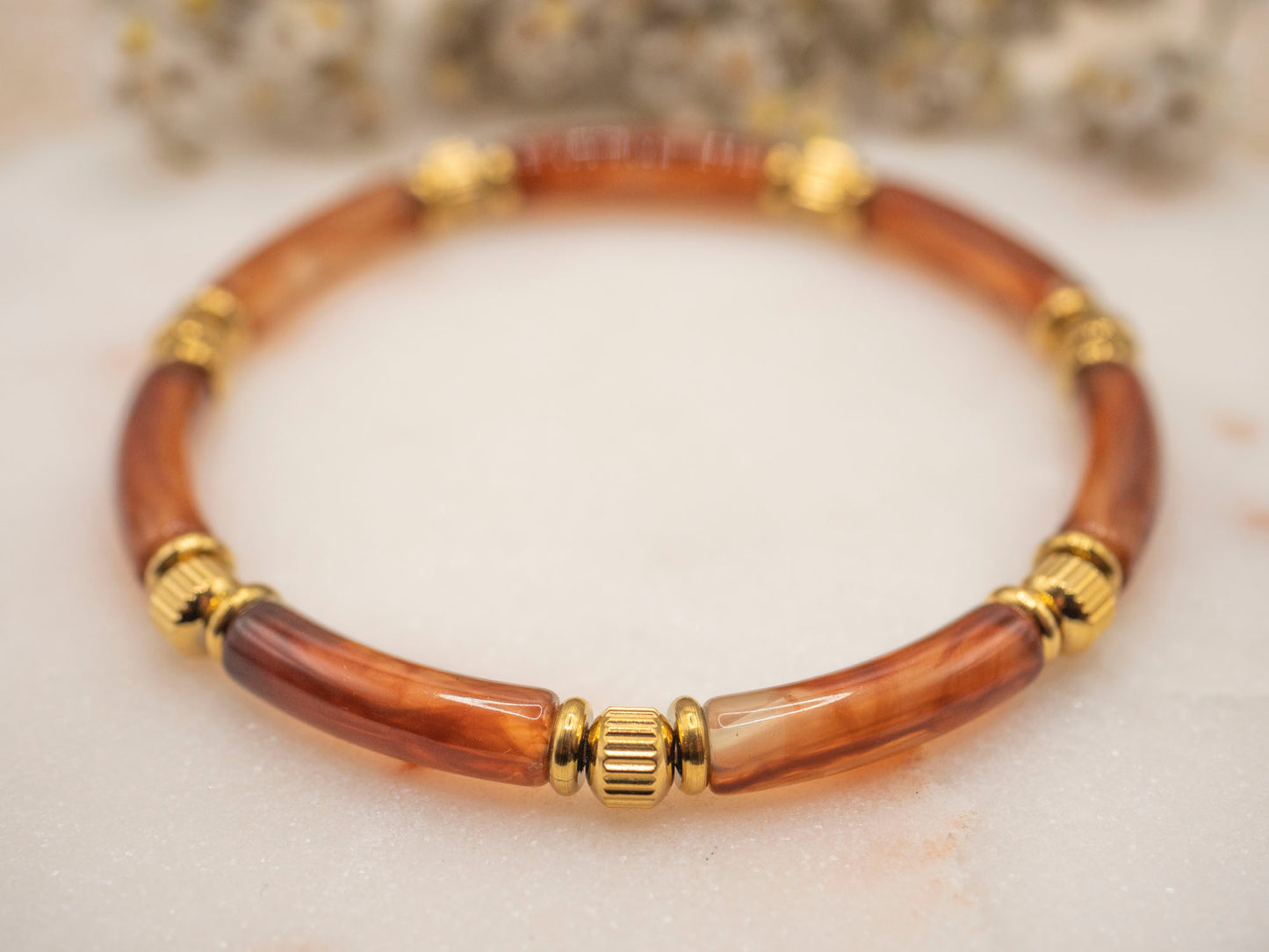 BRACELET MAUD MARRON