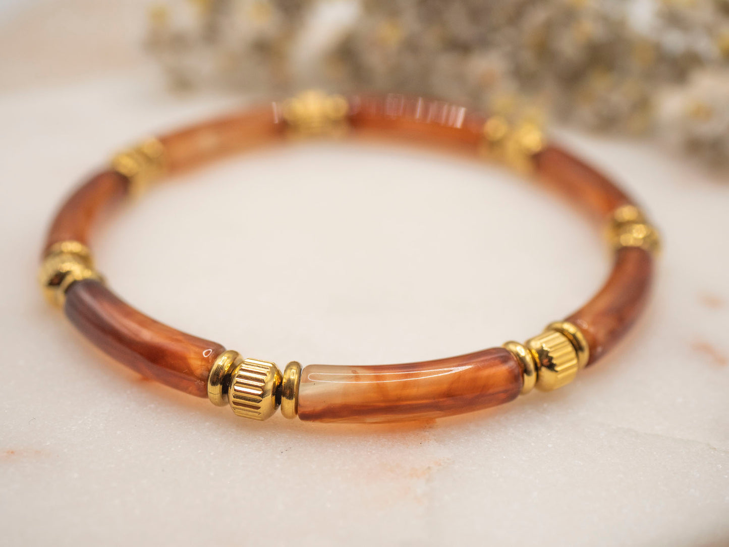 BRACELET MAUD MARRON