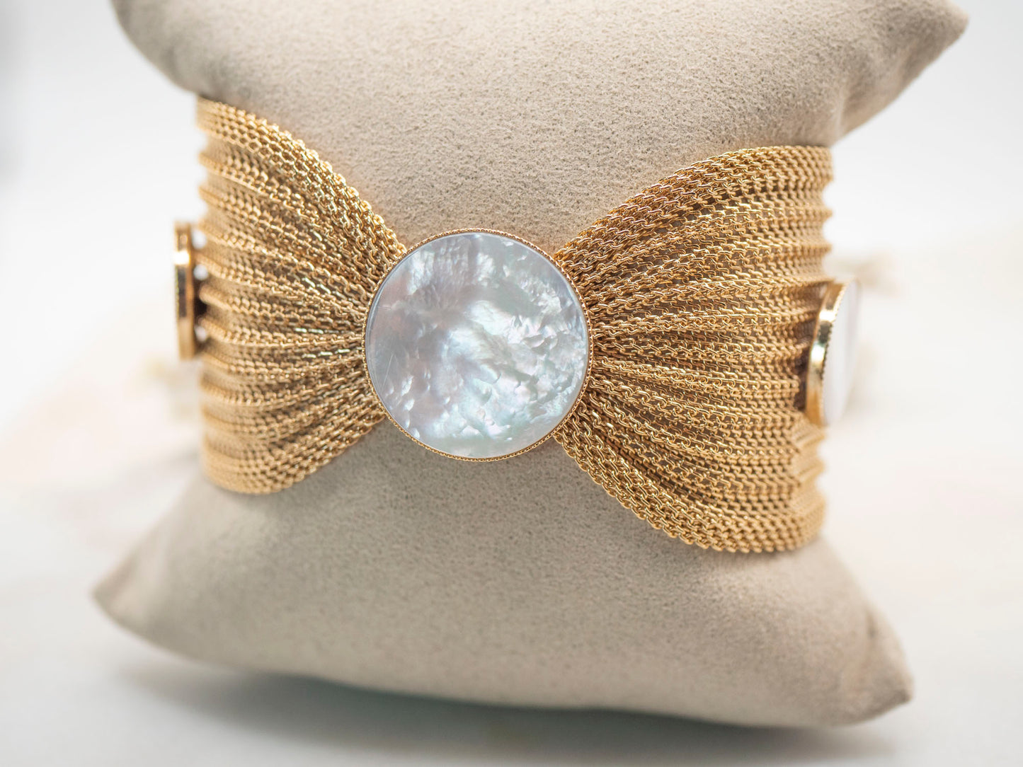 BRACELET NOEUD NACRE BLANCHE