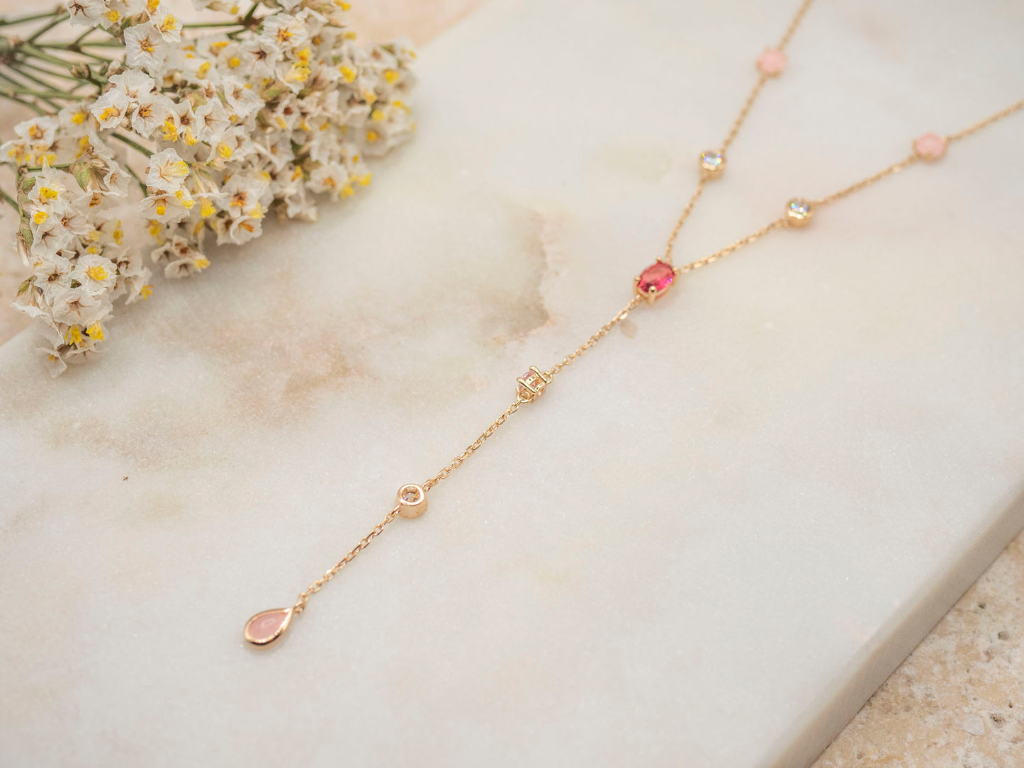 COLLIER OCTOBRE ROSE
