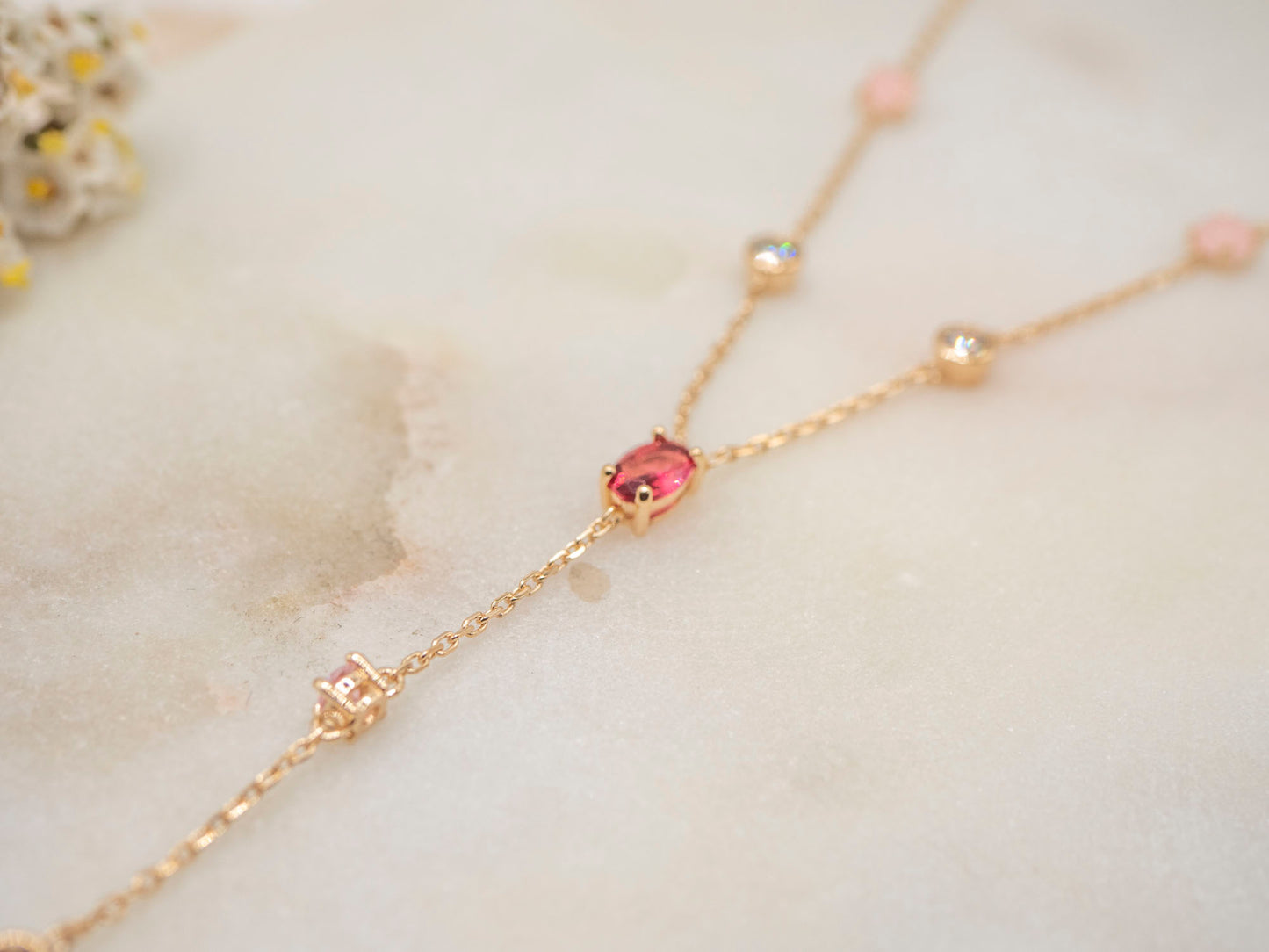 COLLIER OCTOBRE ROSE