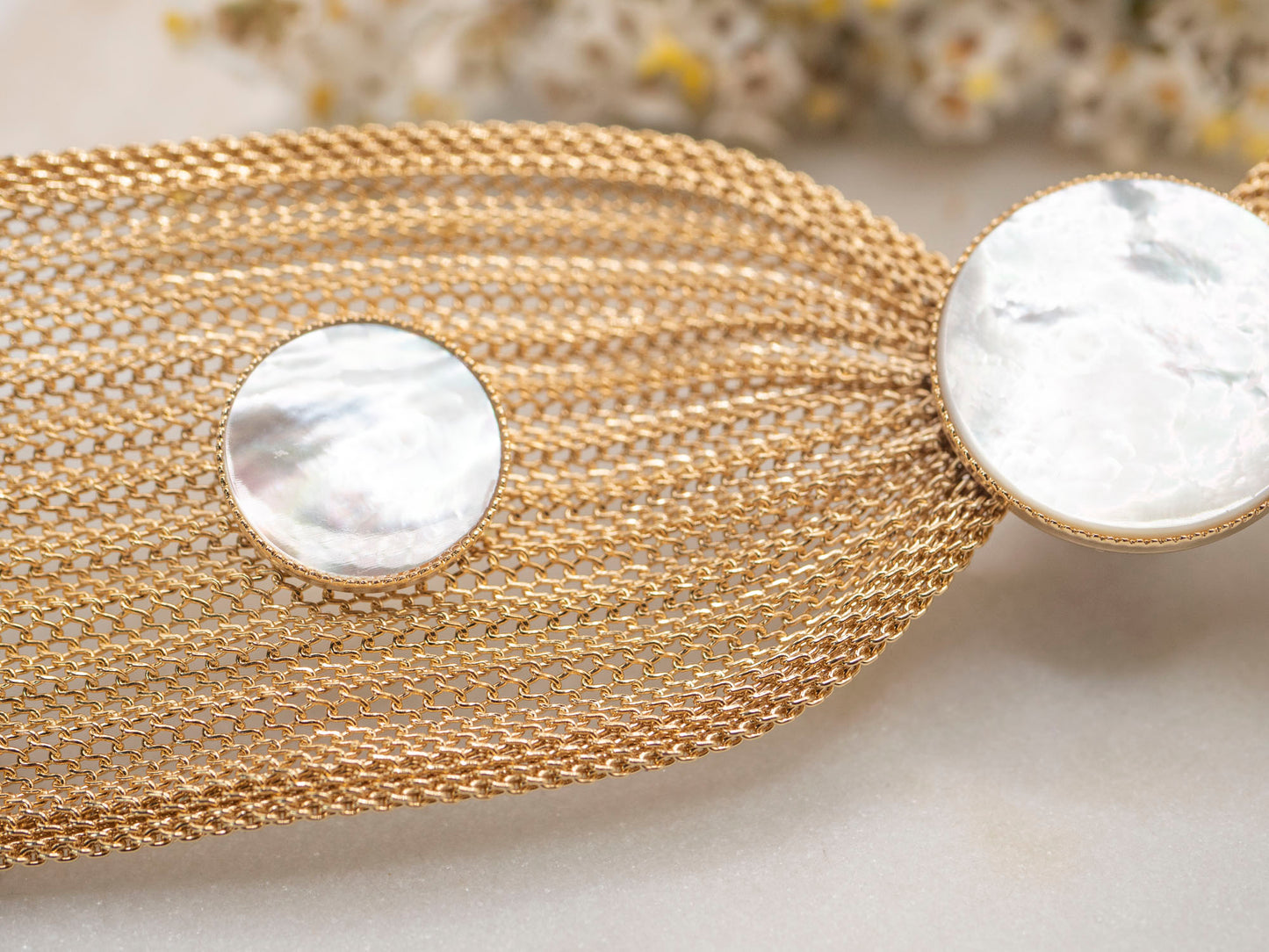 BRACELET NOEUD NACRE BLANCHE