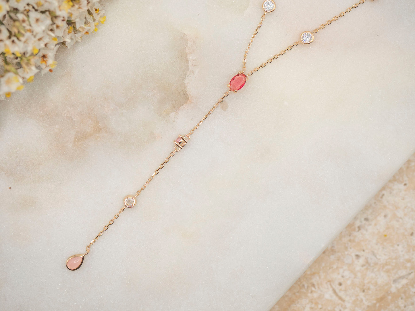 COLLIER OCTOBRE ROSE