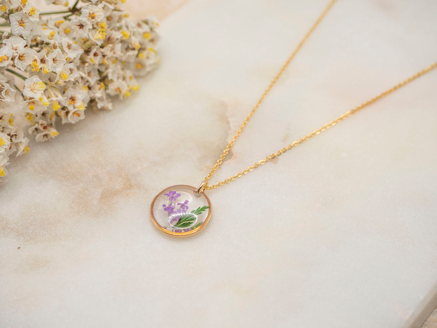 COLLIER FLORA VIOLET