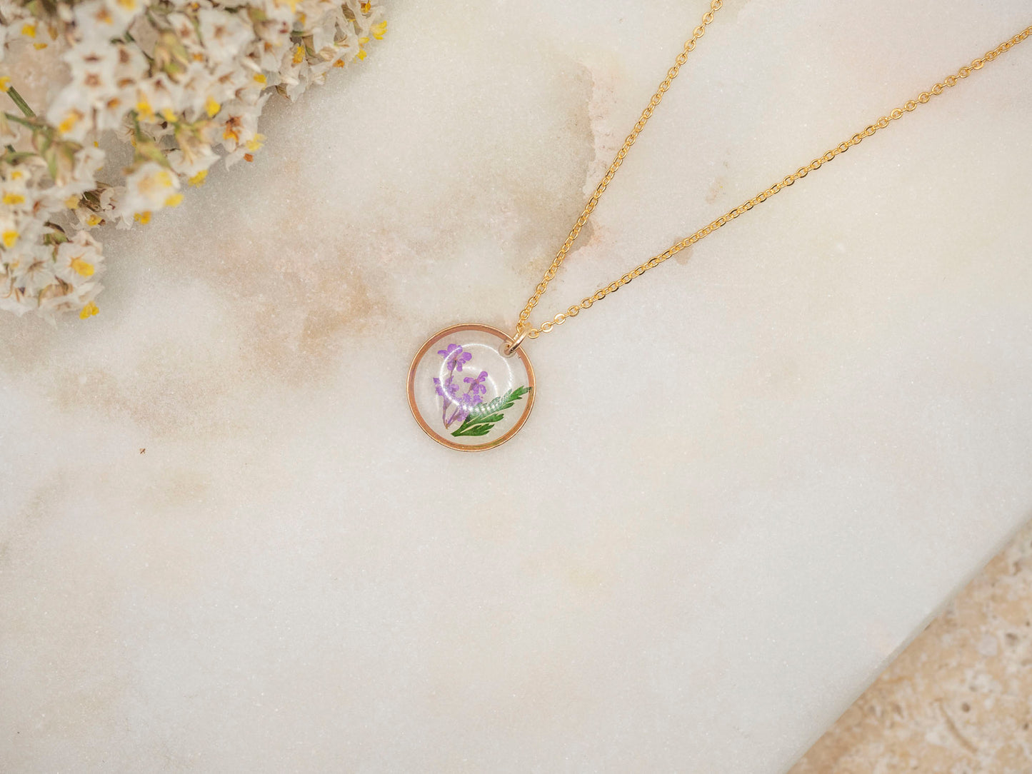 COLLIER FLORA VIOLET