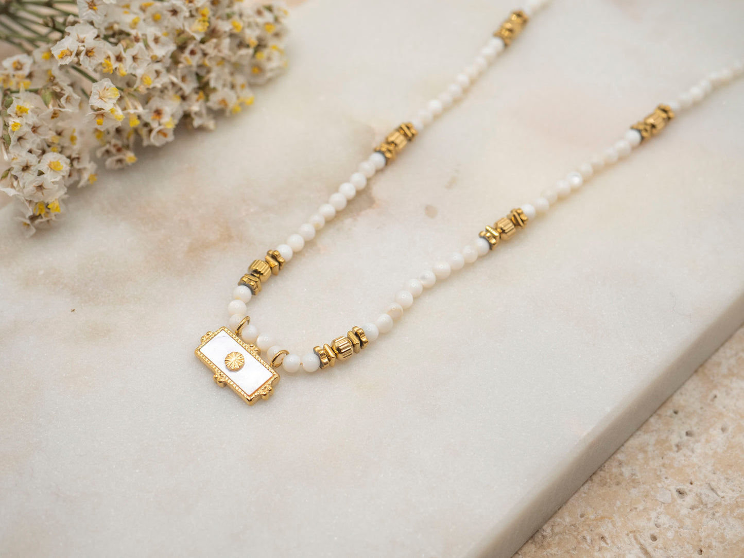 COLLIER SYLVIA BLANC