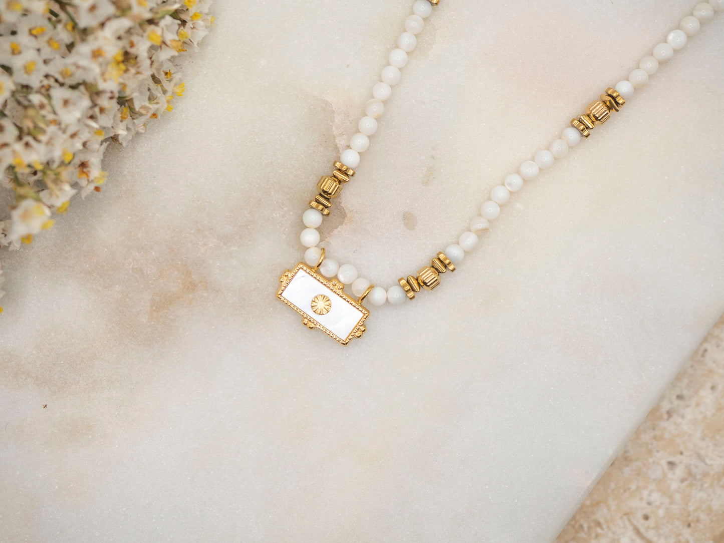 COLLIER SYLVIA BLANC