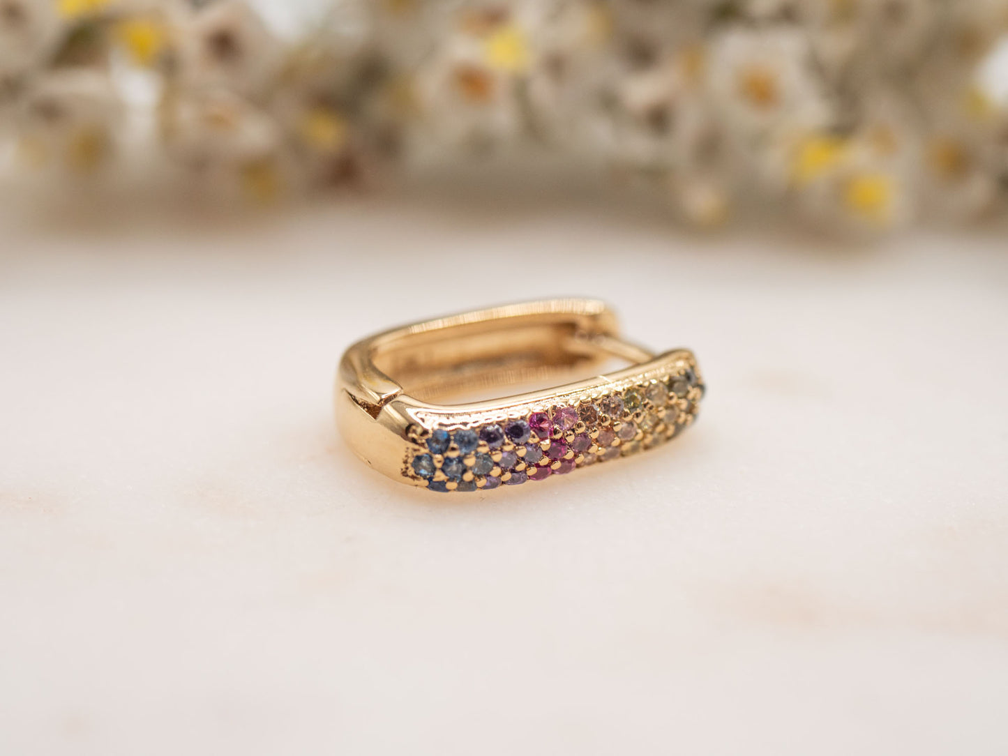 BOUCLE D'OREILLE UNIQUE ANA-MARIA MULTICOLORE