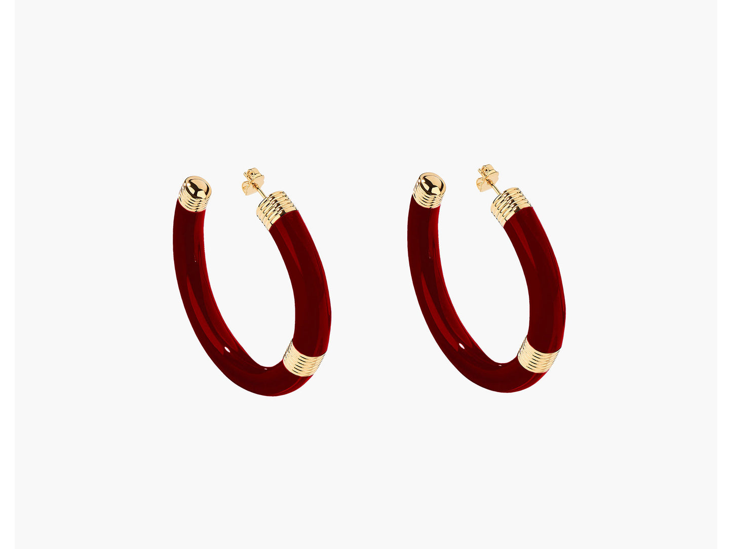BOUCLES D'OREILLES KATT BORDEAUX