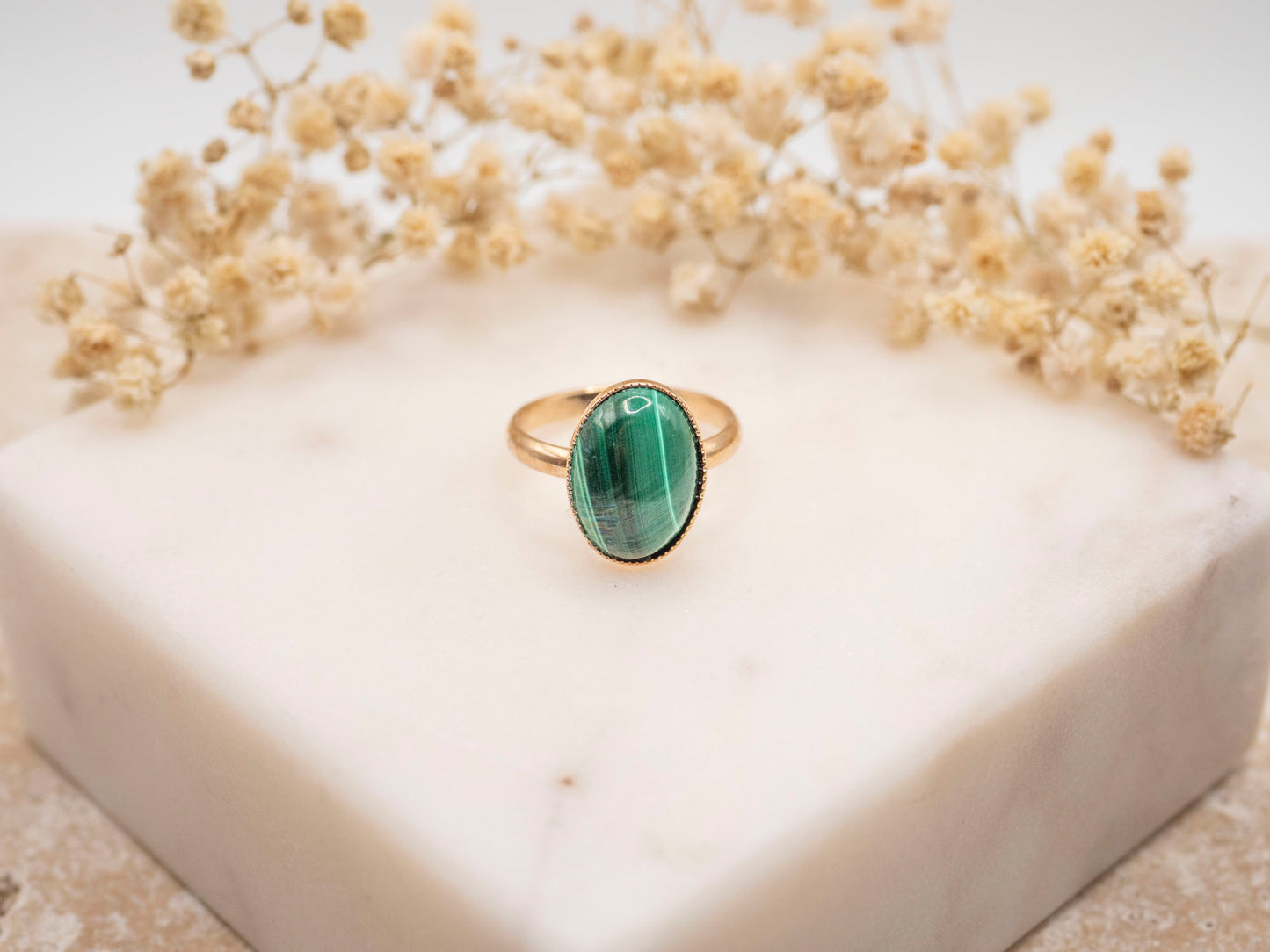 BAGUE AVA MALACHITE