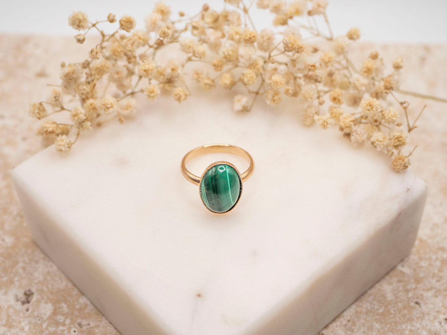 BAGUE AVA MALACHITE