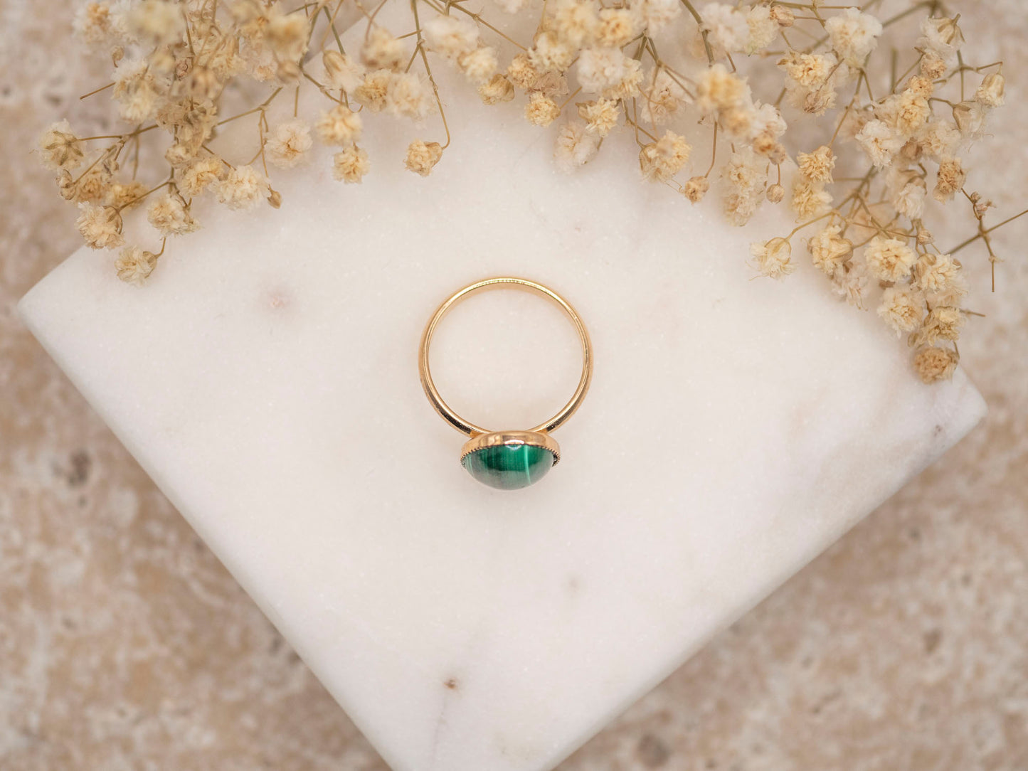 BAGUE AVA MALACHITE