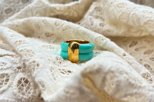 Bague Katt baby blue - Aurélie Bidermann