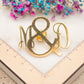 Broche Initiales Soleil