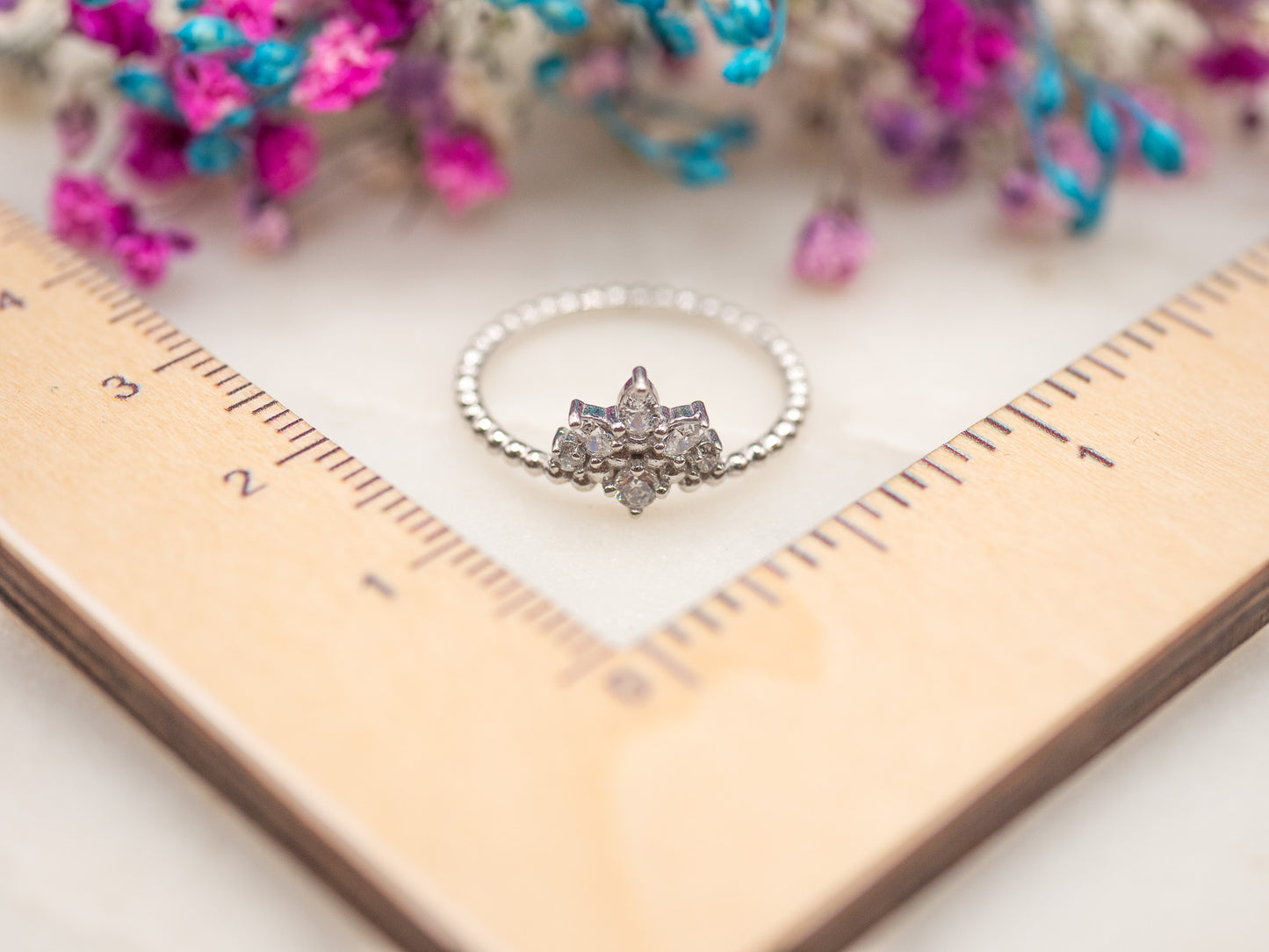 Bague Couronne Cristal
