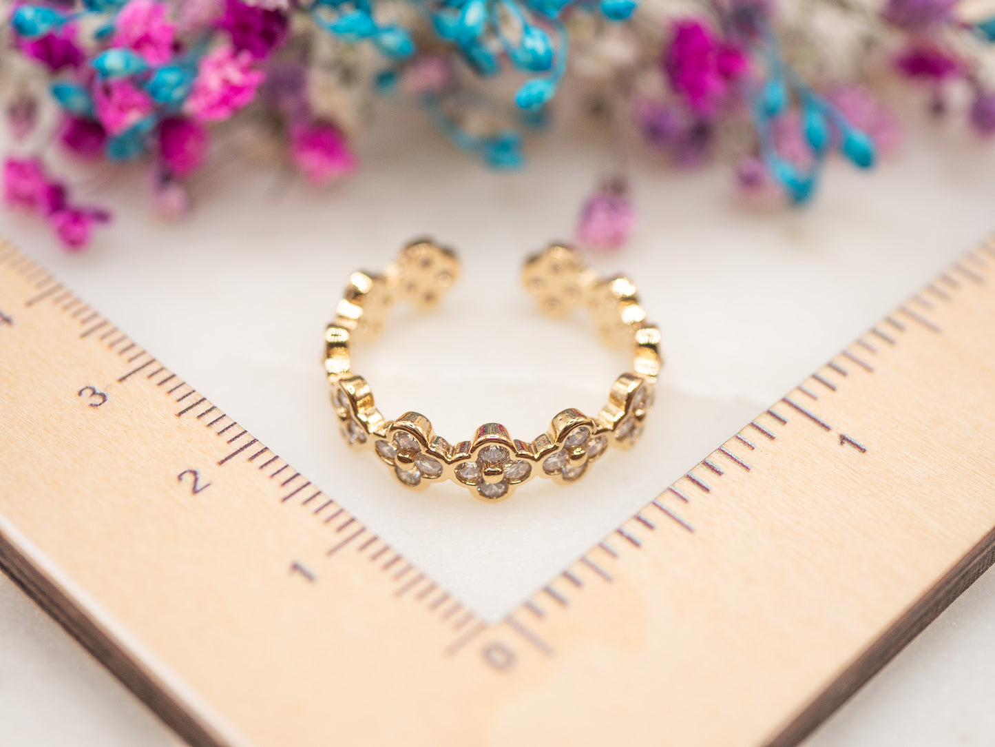 Bague ajustable Fleurs de Dune