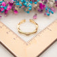 Bague ajustable Épi Doré