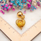 Boucles d'oreilles Coeur Ambré (clips)
