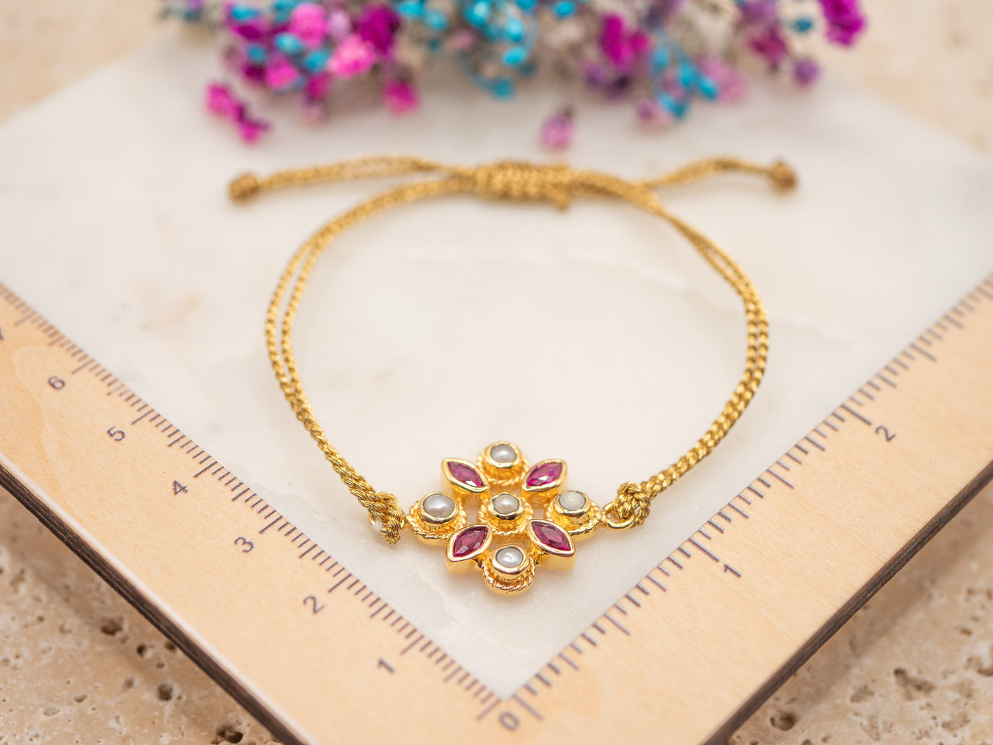Bracelet Fleur Grenadine