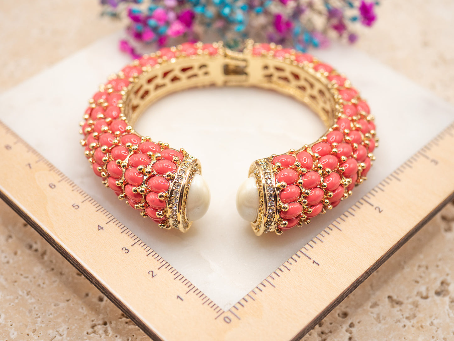 Bracelet Corail Perlé