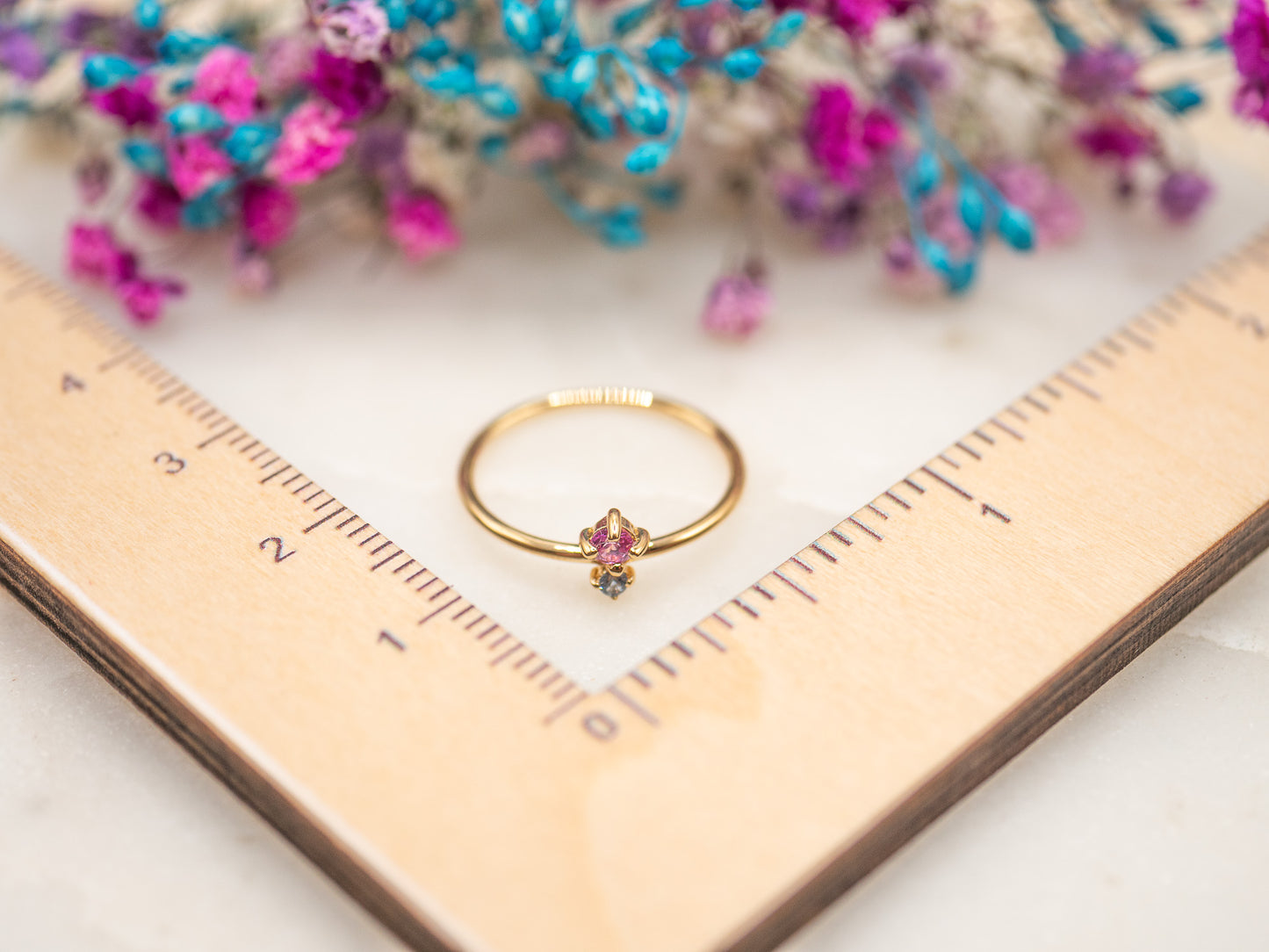 Bague Fleur Fuchsia