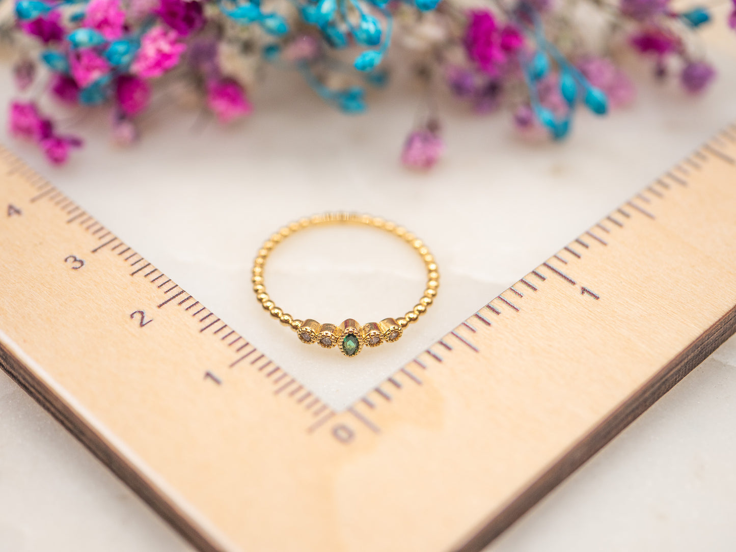 Bague Olive Lagune