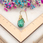 Boucles d'oreilles Olive Émeraude
