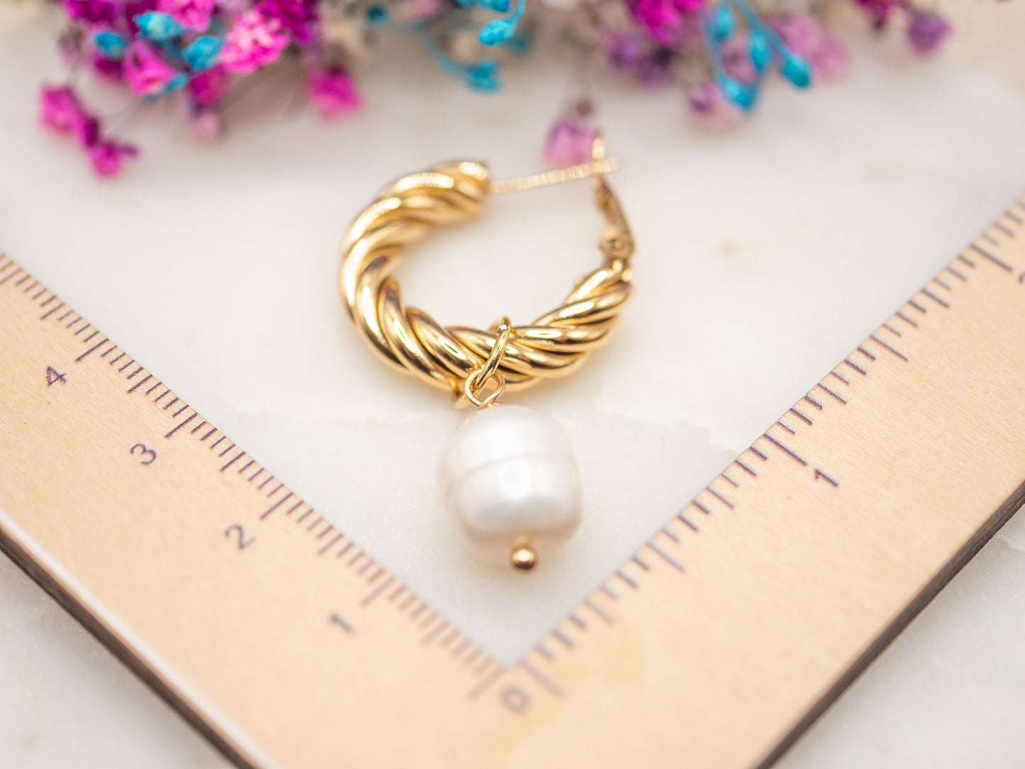 Boucles d'oreilles Perle Calypso