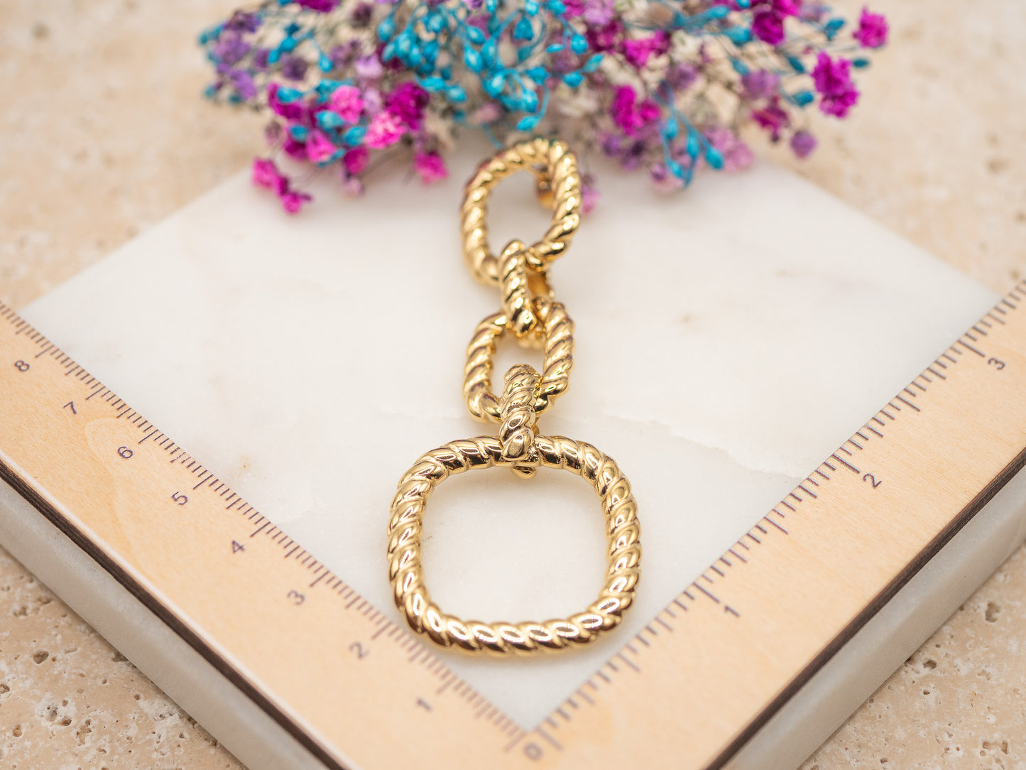 Boucles d'oreilles Corde Solaire