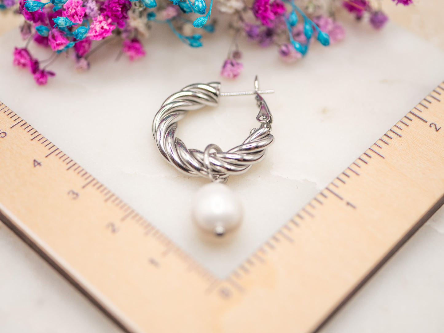 Boucles d'oreilles Torsade Nuit