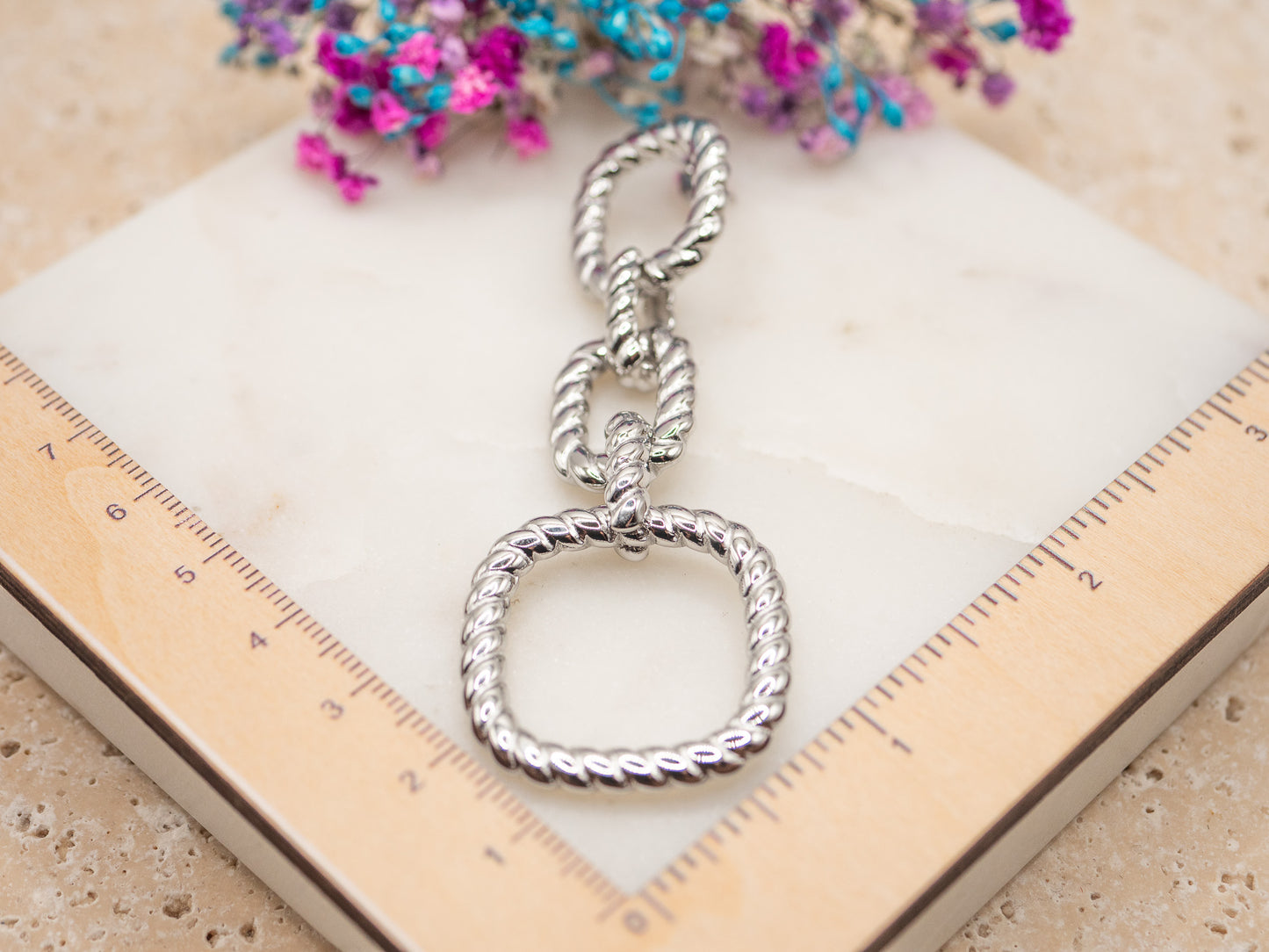 Boucles d'oreilles Liens Marin