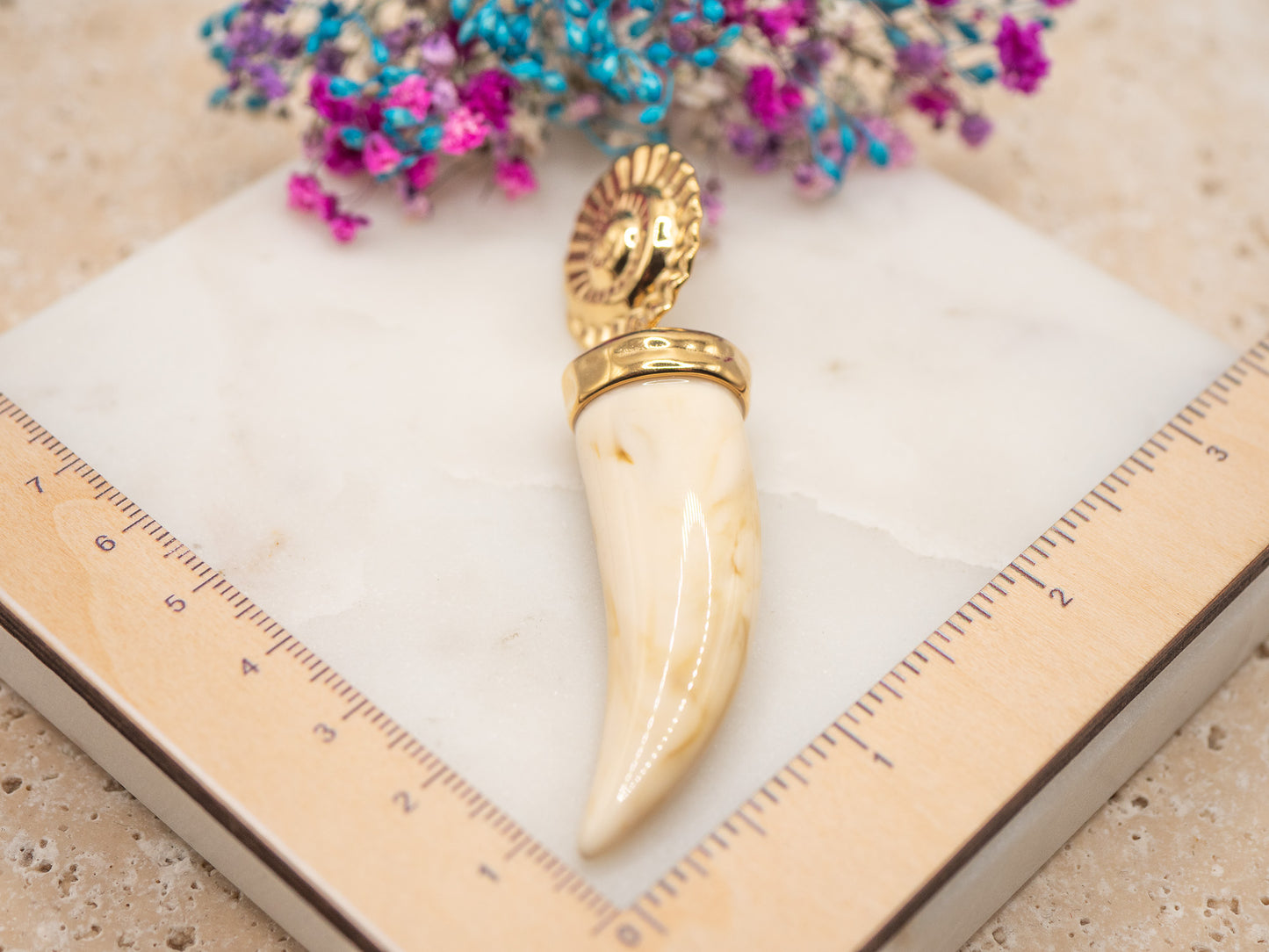 Boucles d'oreilles Croc Sable