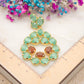 Boucles d'oreilles Lagune Menthe