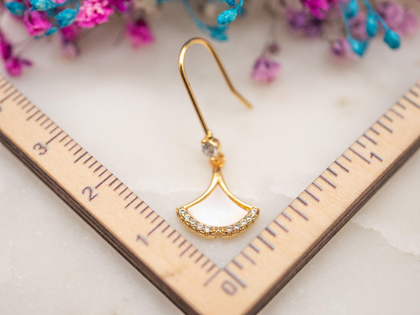 Boucles d'oreilles Lune Dorée