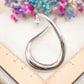 Boucles d'oreilles Vague Chrome