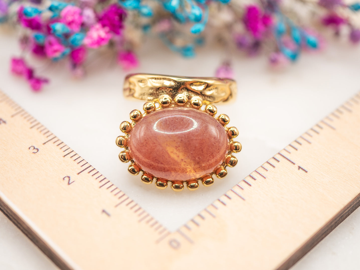 Bague Quartz Rosé