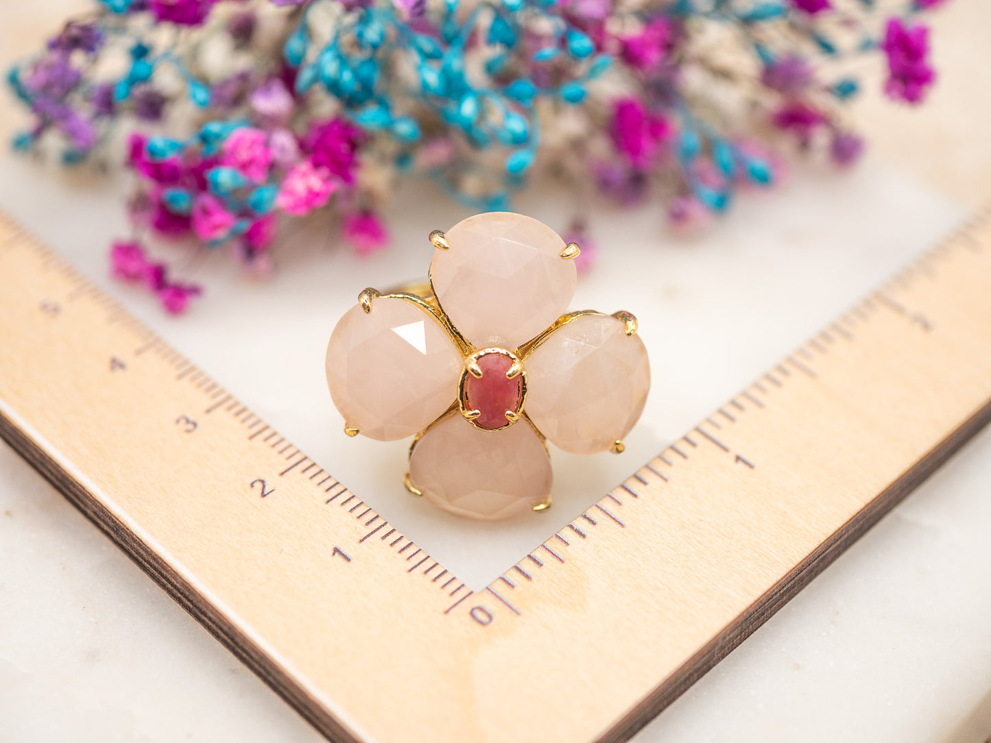Bague Fleur Rosée