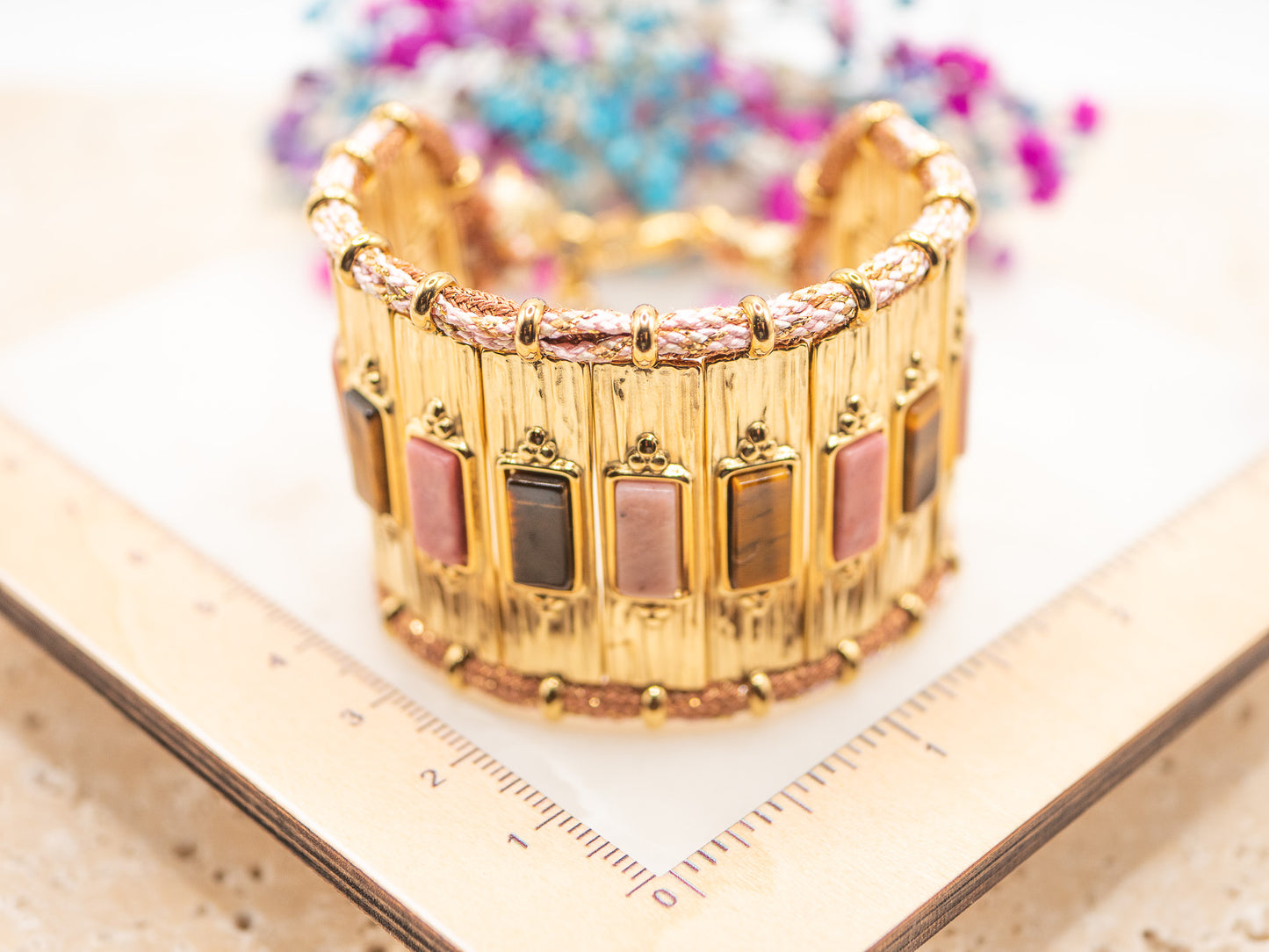 Bracelet Cannage Rosé
